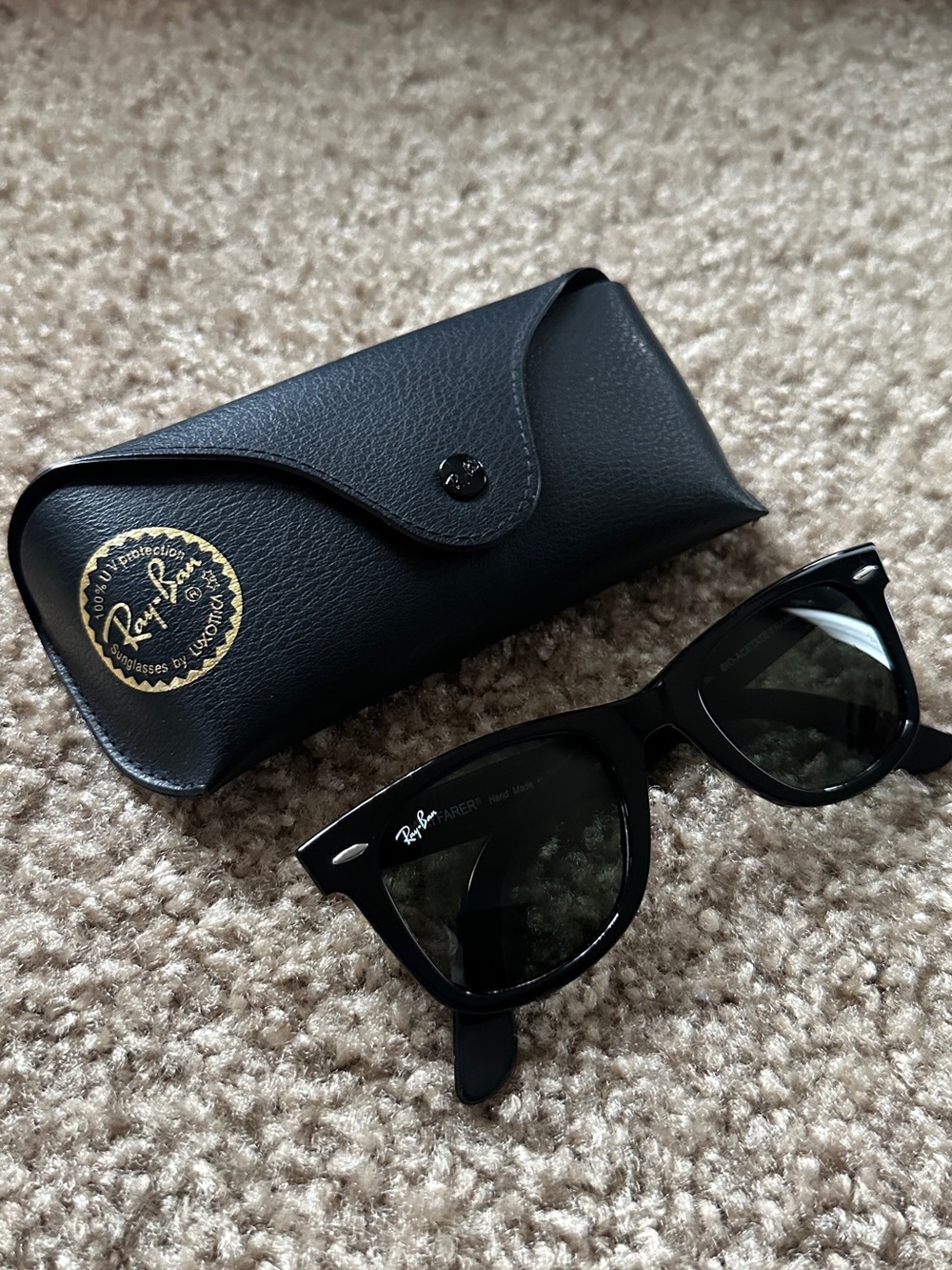 Ray-Ban Black Sunglasses with Black Case